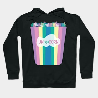 UNIpopCORN Colorful Rainbow unicorn popcorn Hoodie